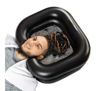 Cuenca de champú inflable - lavabo de lavado de cabello | Lavar el cabello en el tazón de champú con tubo de drenaje | Lavado de cabello cómodo para discapacitados, ancianos