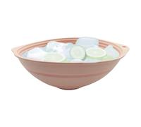 Cuenca facial genérica para cubitos de hielo - recipiente de baño helado para la cara, lavabo de silicona reutilizable y plegable, solución compacta para camping, autocaravana, spa, casa, viajes y