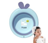 Cuenca Plegable De Lavado Para Bebés - Bañera Para Niños Pequeños, Tazón De Enjuague Infantil | Washbasin Plegable Que Ahorra Espacio, Plato De Baño De Bebé Ligero Para El Lavado De Pies Para Niños, C