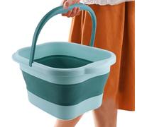 Cuenca plegable para inmersión de pies | Bañera de pies con rodillos de masaje y asa | Spa para pies antiestrés para pedicura | Bebedero portátil para pies cansados | Relajación Domesti