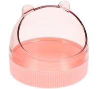 Cuenco Acrílico Rosa para Ratas y Chinchillas, Hogar, Comida | Contiene Alimento y Agua, Evita Derrames, Fácil de Lavar, Accesorio Doméstico para Jaula Pequeña