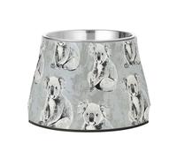 Cuenco antideslizante de acero inoxidable para perros, cuencos de comida para mascotas, para amar la comodidad de las mascotas, alimentación elegante koala