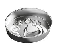 Cuenco antigloton,cuenco rompecabezas de acero inoxidable - cuenco antideslizante para perro, para apartamento, control de peso, educación en casa, cocina