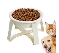Cuenco antiglotón para Perro, cerámica de Metal alimentador Comida - Alimentador con Soporte metálico para Comidas - Hogar Salud Cachorro Comer Healthy