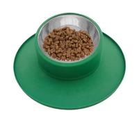 Cuenco antivuelco para mascotas, cuenco de silicona para mascotas, cuenco para comer, cuenco de agua para gatos a prueba de derrames, cuenco de silicona antideslizante de acero inoxidable para