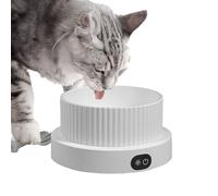 Cuenco Calefactor para Gatos | 3 Niveles de Temperatura para Mascotas - Inteligente Templado para Cachorros, Uso Interior/Exterior, Invierno, casa de Viaje, balcón