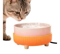 Cuenco Calentador para Mascotas - Bebedero termostático Alimentado por USB | Agua Termal Y Dispensador De Alimentos para Gatos, Perros, Cachorros, Pájaros, Pollos, Patos