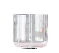 Cuenco cantor de cristal, Cuenco tibetano de chakra cuarzo 7 pulgadas con golpeador acrílico y multinota junta tórica o sin estuche(E note,With case)