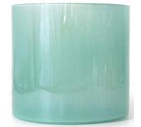 Cuenco cantor de cristal, Cuenco tibetano de cristal chakra cuarzo jade 6 pulgadas con golpeador acrílico y junta tórica for curación