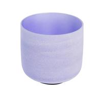 Cuenco Cantor de cristal ligeramente esmerilado, cuenco de sonido de chakra pulido a mano, instrumento de curación de sonido, regalo for meditación de yoga Zen (Color : Indigo 440Hz_8Inch G)