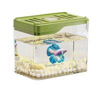Cuenco compacto transparente, orificio de ventilación resistente, pantalla LED colorida, configuración de acuario, iluminación moderna para el hogar, oficina, contenedor acuático para apartamentos