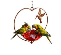 Cuenco con Agua para Pájaros 2 En 1 Bandeja Dispensadora Baño Decorativa | Bebederos con Agua para Pájaros en Exterior Patio, Balcón, Barandilla de Piscina, Exterior, Patio Trasero, Terraza