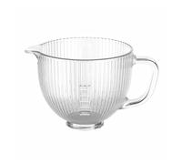 Cuenco Con Cabezal Inclinable, 4,5-5QT, Compatible Con Kitchenaid Artisan 5KSM125 5KSM150 5KSM175 5KSM7580 KSM150 RRK150, Repuestos For Cuencos De Vidrio Cerámico(Glass bowl)