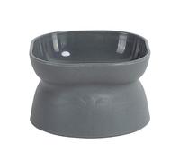 Cuenco con salto de gatito - cachorros de gatito inclinados de 10 grados, de doble cara | Diseño de tazón de doble acabado de mármol para reducir la tensión, promueve la alimentación y la