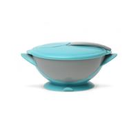 Cuenco con Tapa y Cuchara - Celeste Kiokids