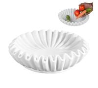 Cuenco con volantes - Frutero decorativo rústico | Decoración de mesa de resina antigua para servir, decoración del hogar, cocina, mesa de comedor, sala de estar