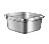 Cuenco cuadrado de acero resistente para chefs caseros que necesitan utensilios de cocina confiables para mezclar servir y organizar ingredientes de manera eficaz (lavabo de 22 cm)
