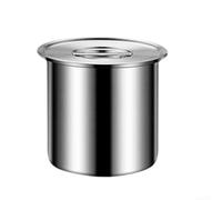 Cuenco de acero inoxidable 316L al vapor con tapa, utensilio de cocina para cocinar arroz y bollos, almacenamiento apilable que ahorra espacio para uso diario (1300 ml)