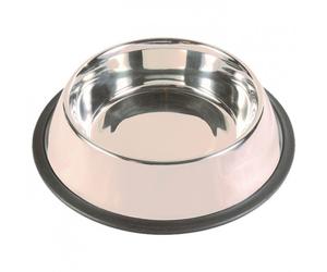 Cuenco de acero inoxidable antideslizante para perros - Cantidad: 1750 ml