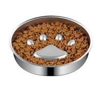 Cuenco de acero inoxidable para comer lentamente, cuenco para puzle de acero inoxidable, antideslizante, para vivienda, control de peso, entrenamiento de comportamiento, cocina, salón, comedor