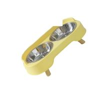 Cuenco de acero inoxidable para gatos con diseño de sofá base, a prueba de golpes, gran capacidad, a prueba de golpes, juego de mascotas de acero inoxidable