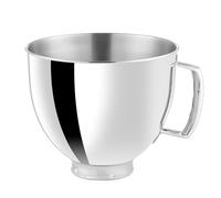 Cuenco de acero inoxidable para KitchenAid Cassic 4,5Qt & Artisan serie 5QT, cuenco para batidora Kitchenaid con mango, apto para lavavajillas