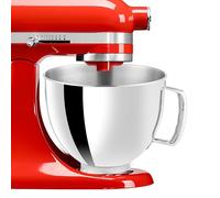 Cuenco de acero inoxidable para KitchenAid Cassic 4,5Qt y Artisan serie 5QT, cuenco de acero inoxidable de 4,8 l con mango y mango, compatible con accesorios de mezclador Kitchen Aid, cuenco de acero