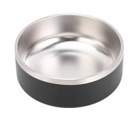 Cuenco de acero inoxidable para mascotas, platos de alimentación resistentes para gatos y perros, cuenco de comida con parte inferior de goma antideslizante para el hogar, interiores, gatos, perros