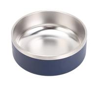 Cuenco de acero inoxidable para mascotas, platos de alimentación resistentes para gatos y perros, cuenco de comida con parte inferior de goma antideslizante para el hogar, interiores, gatos, perros