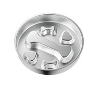 Cuenco de acero inoxidable para perros de alimentación lenta, diseño de rompecabezas antideslizante para razas pequeñas y gatos para evitar que se coman rápidamente