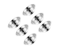 Cuenco de acero inoxidable pesado para gatos y perros con función antideslizante que se rompe para una alimentación segura, fácil de limpiar, cuenco antideslizante para mascotas