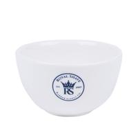 Cuenco de afeitar texturizado de cer mica ROYAL SHAVE - Recipiente texturizado para jab n y crema de afeitar para una espuma abundante (blanco)