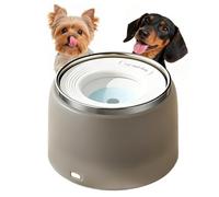 Cuenco de agua antiderrames para perros de 1 litro, disco flotante grande | Cuenco de agua para perros sin salpicaduras para razas pequeñas, medianas y grandes, hogar, parque, viajes, coche