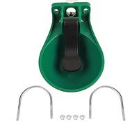 Cuenco de Agua automático de plástico, abrevadero, válvula de Interruptor táctil, Recipiente para Beber para ovejas y Vacas, ABS, Verde, 33x23,5x15,5 cm