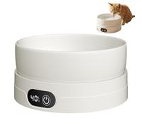 Cuenco de Agua de cerámica para Exteriores con calefacción de 700ml para Perros y Gatos, 4 Cuencos para Mascotas para Todo Tipo de Clima con Ajuste de Calor para Uso en Interiores y exterio