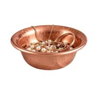 Cuenco de agua de cobre para mascotas, de cobre martillado, apilable, sin | Cuenco de metal martillado para perros y gatos para el hogar, cocina, sala de estar, patio, balcón