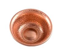 Cuenco de agua de cobre para perro, de cobre martillado, apilable, sin | Cuenco de metal martillado para perros y gatos para el hogar, cocina, sala de estar, patio, balcón