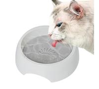 Cuenco de agua de goteo lento, dispensador de agua flotante para mascotas - Haz de líneas automáticas de 1500 ml de perro,Suministros sin deslizamiento tazón flotante, gran capacidad, sin goteo