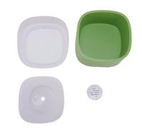 Cuenco de Agua Flotante para Perros Elevado, antiderrames, a Prueba de Salpicaduras, a Prueba de Polvo, alimentador de Agua para Mascotas para Perros medianos y Grandes con diseño (Verde)