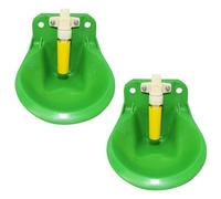 Cuenco de Agua para Cabras, 2 bebederos automáticos de Granja para Ganado, Fuente de Agua para bebederos de Cabras, dispensador de Bebida, Equipo de alimentación F600 ml con válvula