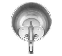 Cuenco de Agua para Cerdos de Acero Inoxidable, 5,9 Pulgadas con Válvula | Válvula a prueba de fugas para bebederos de granja, diseño robusto para ganado y aves, fácil de limpiar