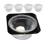 Cuenco de agua para contenedores de reptiles, cuenco para agua de lagarto, alimento para lagarto, cuenco de agua con cresta, accesorio para depósito de ahorro de espacio, plato de alimentación