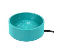 Cuenco de Agua para Gatos, Cuenco de Agua Caliente 3,2 l Antideslizante para pájaros y Perros - para Perros con Agua calentada con térmico - para Cachorros, gallinas y pájaros en