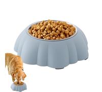 Cuenco de Agua para Gatos - Plato De Mascotas Con Forma De Calabaza A Prueba De Derrames E Inclinado | Acero Inoxidable Cuenco De Comida De Perros - Para Cachorros Agua Bebida Alimentación Exterior In