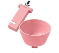 Cuenco de Agua para Jaula - Cuenco Colgante para Jaula para Perros de 13,5 cm, resiste los tirones de Las Mascotas | Plato de alimentación de extraíble de PVC con Perilla de Metal Duradera, cuenc