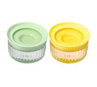 Cuenco de Agua para Mascotas, a Prueba de derrames, Gran Capacidad de 1800 ml, Bebedero Lento, diseño antisalpicaduras, Ideal para Bebedores desordenados, Perros y Gatos, 7.4 x