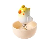 Cuenco de agua para pájaros, juguete interactivo resistente a las mordeduras, bandeja de alimentación para pájaros, para cacatúa, conure, guacamayo, periquito, tortolitos, animales pequeños, baño