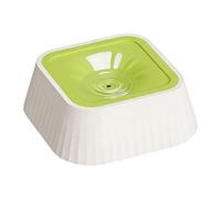 Cuenco de agua para perros a prueba de derrames, dispensador de platos antigoteo de 37 onzas, lavabo lento de gran capacidad, estación de disco flotante antisalpicaduras, hidratador de vehículo base