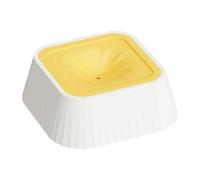 Cuenco de agua para perros a prueba de fugas, 900 ml, gran capacidad, sin , dispensador de mascotas - 22 x 22 x 8 cm, cuenco lento para perros con base antideslizante | Para cachorros que tienen