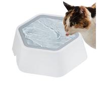 Cuenco de agua para perros - a prueba de fugas para agua lenta, comida para mascotas o cuencos de agua, duradero y fácil de limpiar - Cuenco antideslizante con huella de pata, sin